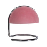 Lampe de table "Burano" rose, env. 25 cm de haut, Ø 23,5 cm, en métal et verre rose color chromé, E27.