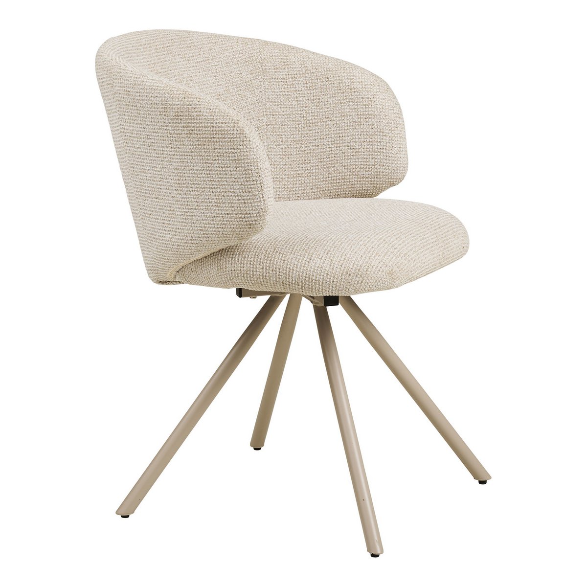 Chaise Fulham sable, vue latérale montrant le design moderne