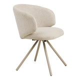Chaise Fulham sable, vue latérale montrant le design moderne