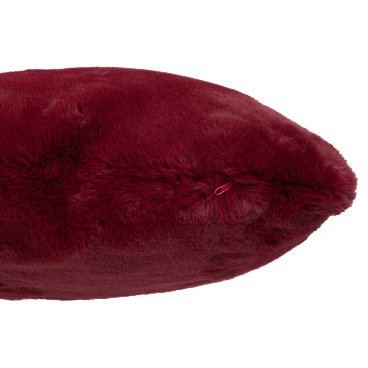 Coussin J-Line Cutie rouge 45x45 cm sur canapé moderne
