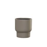 Cache-pot Roskilde taupe en fibre de pierre beige