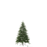 Sapin de Noël J-Line 1600 LED, majestueux et vert, décoré avec élégance.
