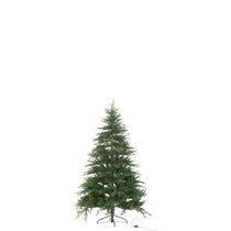Sapin de Noël J-Line 1600 LED, majestueux et vert, décoré avec élégance.
