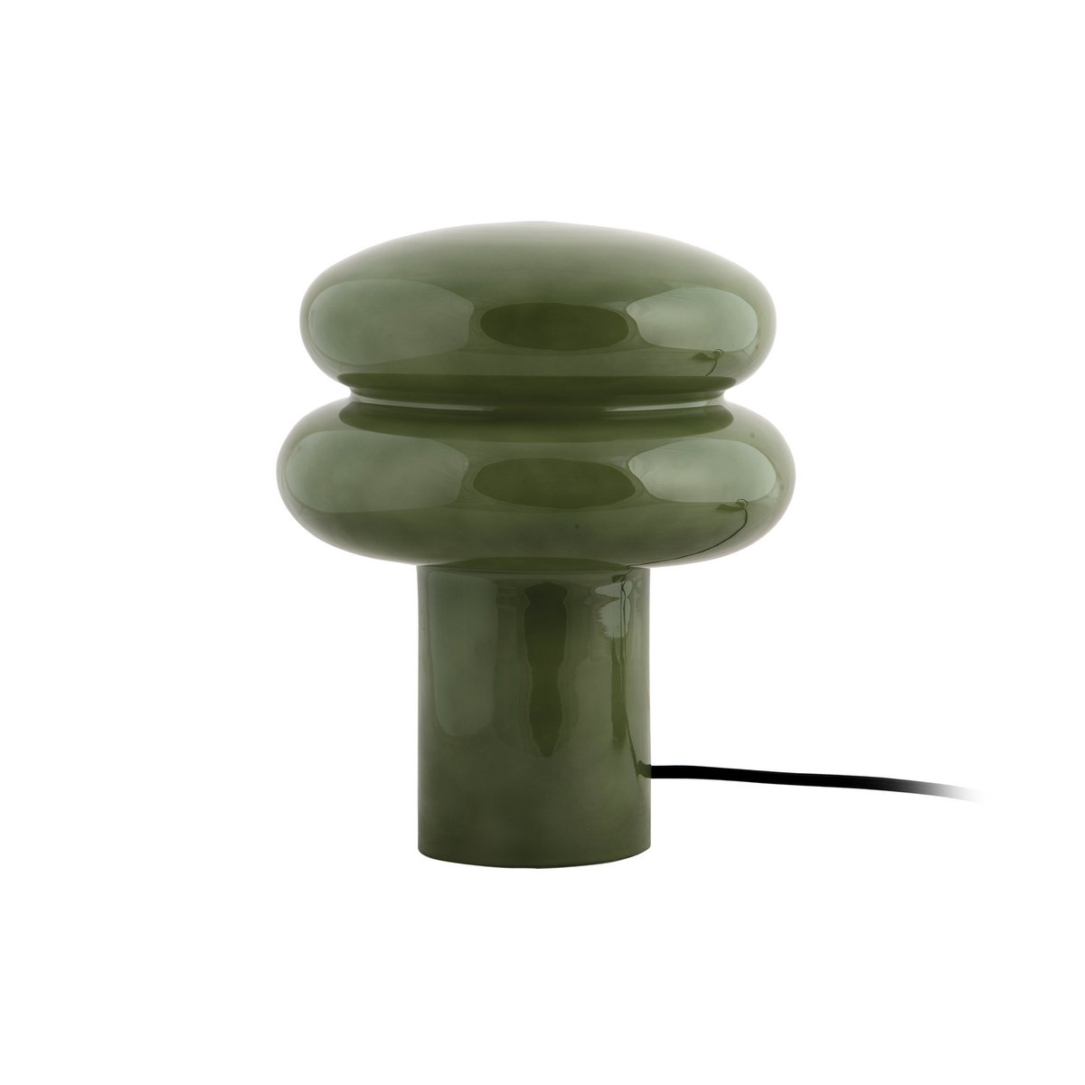 Lampe de Table Incesante Double Anneau en verre avec design sculptural