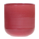 Cache-pot Flare en céramique rouge Ø12 cm