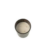 Bougie parfumée J-Line Noa en verre marron, design élégant