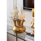 Vase J-Line Tulip - aluminium - or