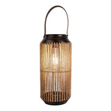 LED SOLAIRE LED "KORBINIAN" pour le jardin et la terrasse, lampe décorative en métal avec tension de jute dans la nature, LED lampe solaire fermement installée pour l'extérieur 29 x 13 cm