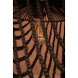Le Lustre en Perles de Bois - Noir - L