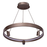 La lampe suspendue LED "" Tristan ", lampe à pendule en métal moderne et le plastique en blanc en acier, les LED sont fermement installées. Avec environ 58 cm Øthie, un éclairage idéal pour le salon, la salle à manger ou la cuisine.