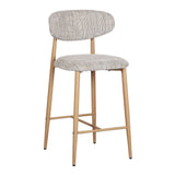 Chaise de bar de cuisine japandi okura (ensemble de 2)