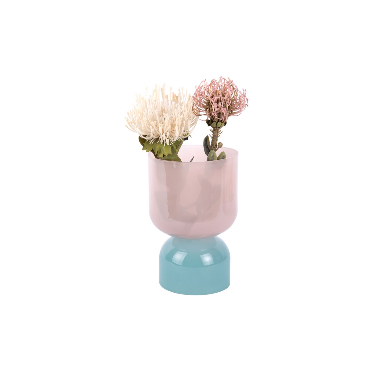 Vase petit en verre rose, idéal pour décoration intérieure