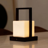 Lampe de table rechargeable Noah marron foncé