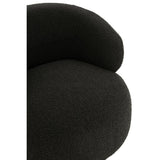 Siège rotatif J-Line - bois/textile - noir