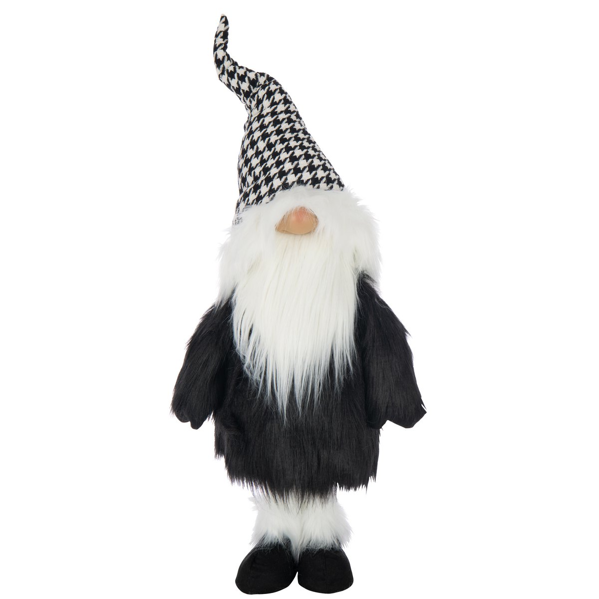 Détail de la figurine Père Noël Pied-De-Poule J-Line, mettant en avant le design élégant
