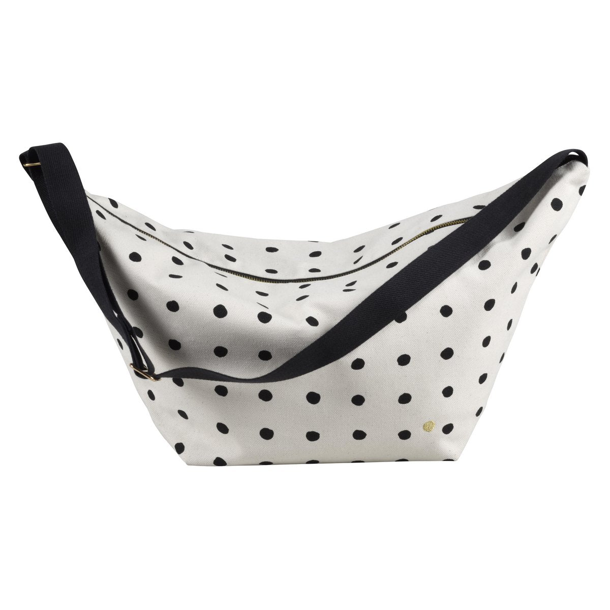 Sac demi-lune Mio Écru en coton biologique, design élégant et pratique