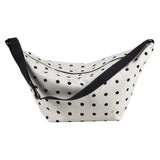 Sac demi-lune Mio Écru en coton biologique, design élégant et pratique