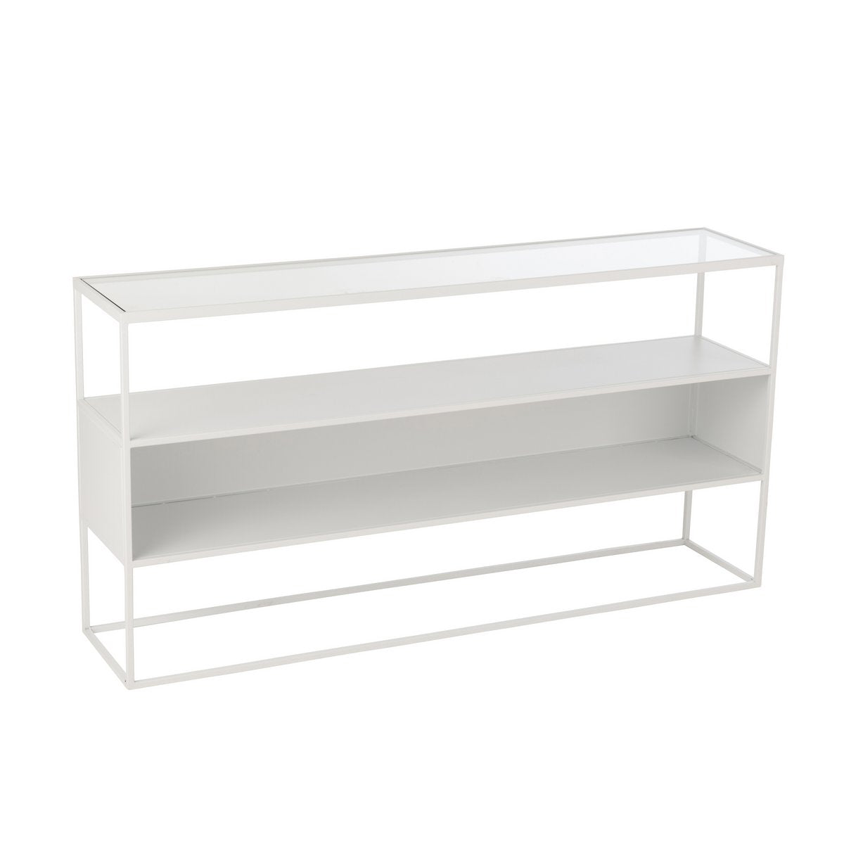 Console J-Line Square avec accessoires de décoration