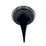 6 Set Solar-Boden-Sprießleucht Ø Env. 11,2 cm, plastique noir, capteur crépusculaire, pour l'entrée, la terrasse et les chemins