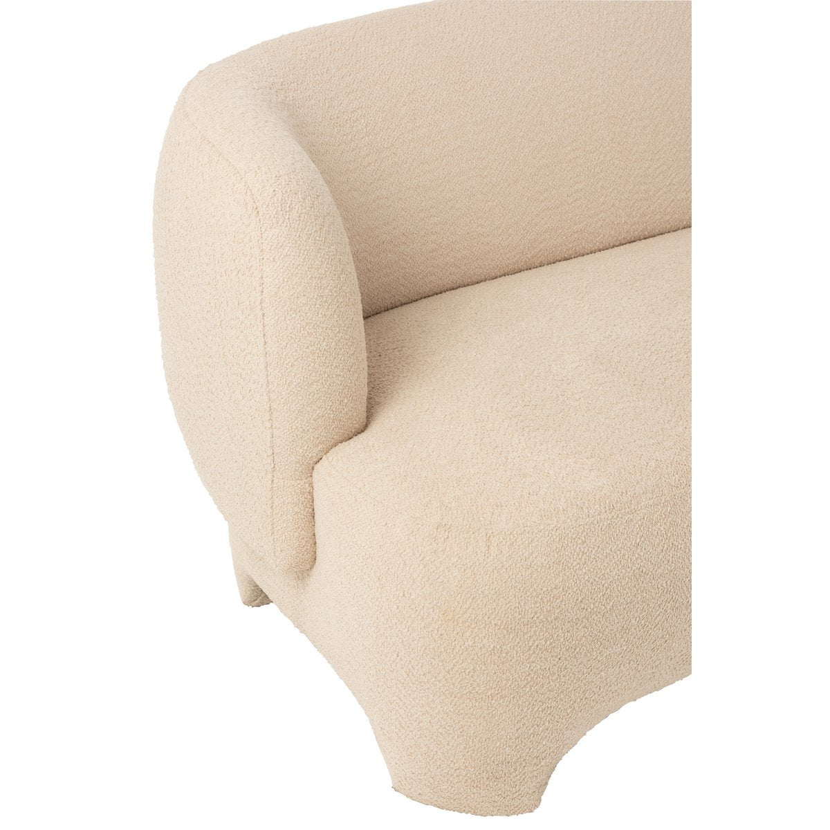 Canapé J-Line blanc avec coussins décoratifs