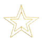 Lampe de Noël extérieure LED "Stern" Ø 40 cm décorations de Noël en métal en or avec des LED fermement installés