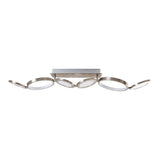 LETH LED LED LETH "STELARI" 100 cm en métal en plastique en acier et en plastique blanc, avec des LED fermement intégrées, du plafond pour le salon ou du bureau