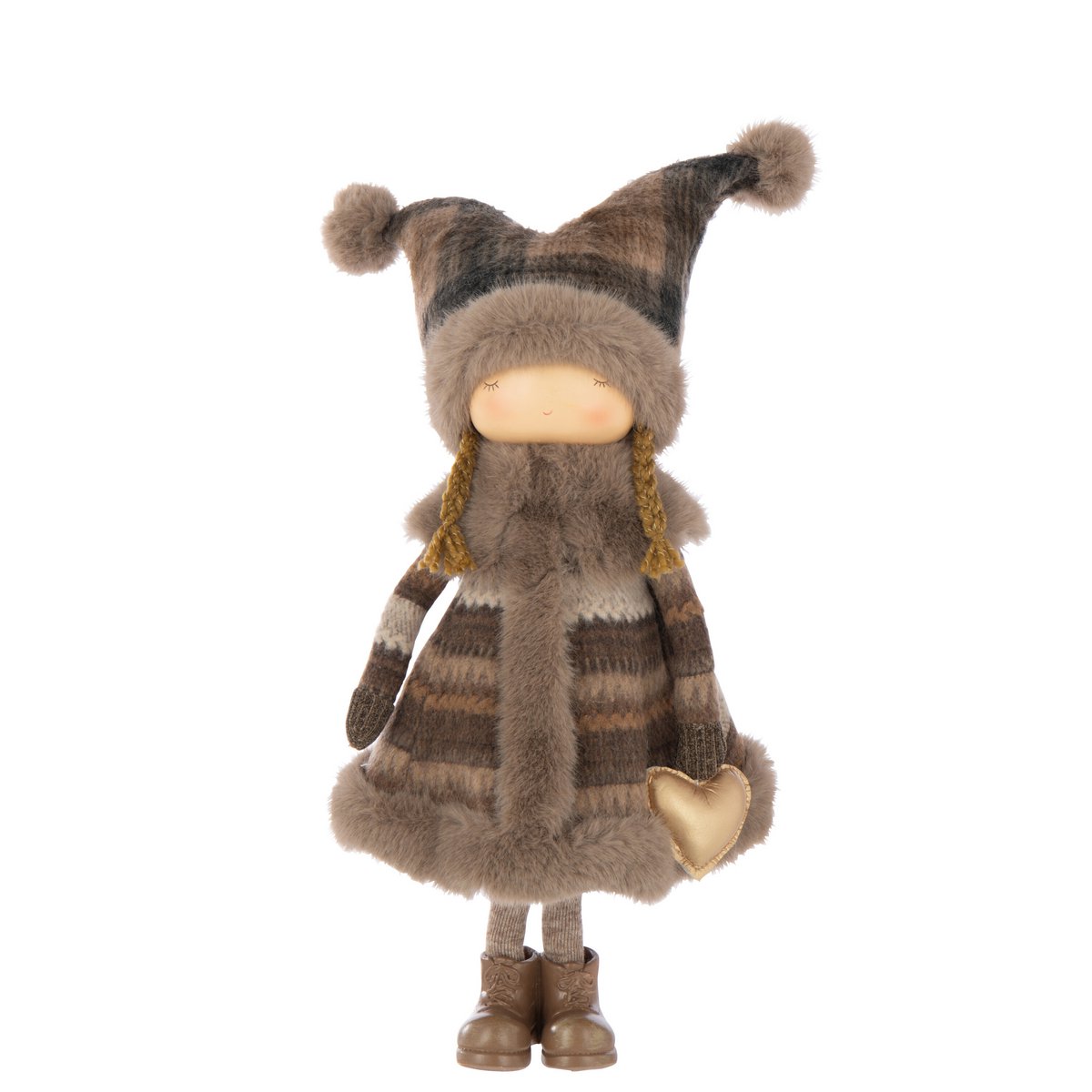 Vue rapprochée de la figurine J-Line Girl + Heart, style classique