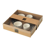 Bol en bambou noir et blanc, parfait pour tapas