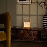 Lampe de table rechargeable Noah marron clair