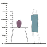 Vase Artic en verre rose clair