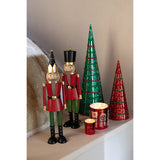 Cônes de Noël J-Line sur une table décorée