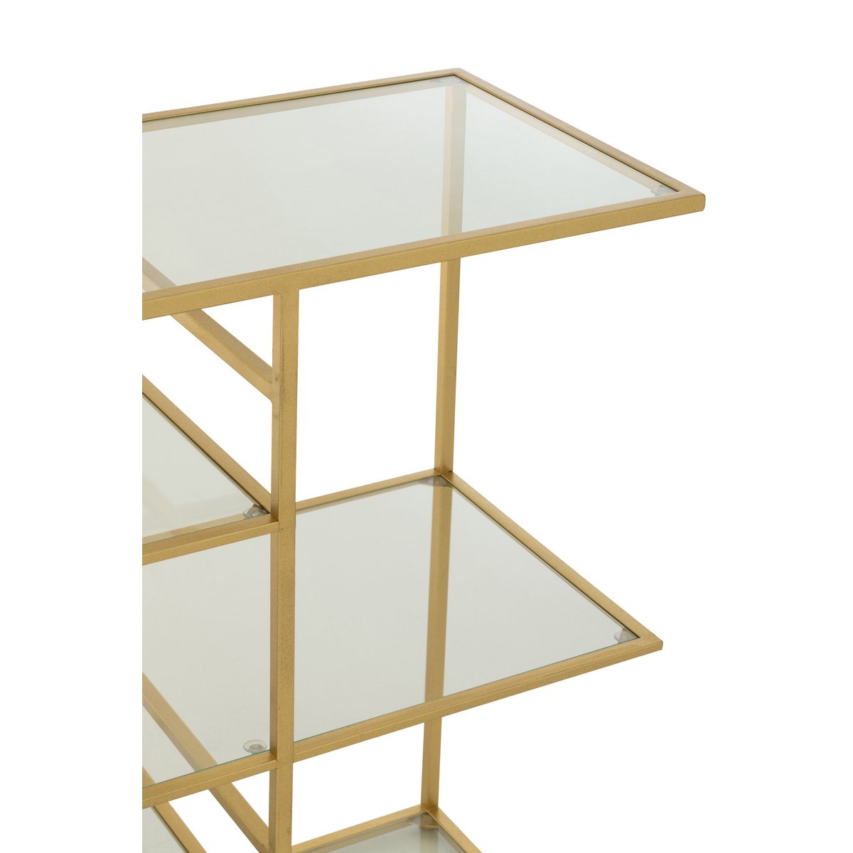 Console J-Line en fer et verre avec éclairage
