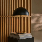 Lampe de table Lola dorée et noire