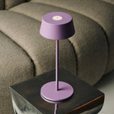 Lampe de table rechargeable Hugo Violet Lila
