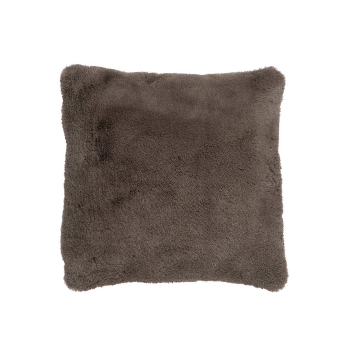 Vue rapprochée du coussin J-Line Cutie taupe avec texture visible
