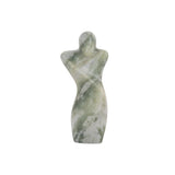Statue Mâle Abstrait en marbre vert, vue de face