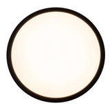 Le plafond LED "Carlo" avec RVB-Backlight, Ø de 54 cm, plafond classique moderne en plastique noir / blanc avec de nombreuses fonctions, par ex.