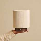 Lampe rechargeable en bois marron foncé Ivo