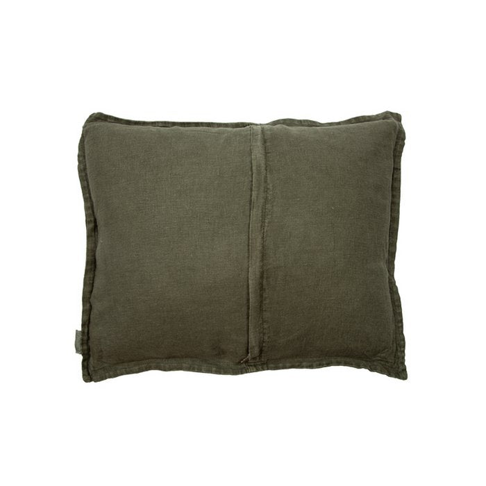 Coussin en lin Anna forêt 50x40