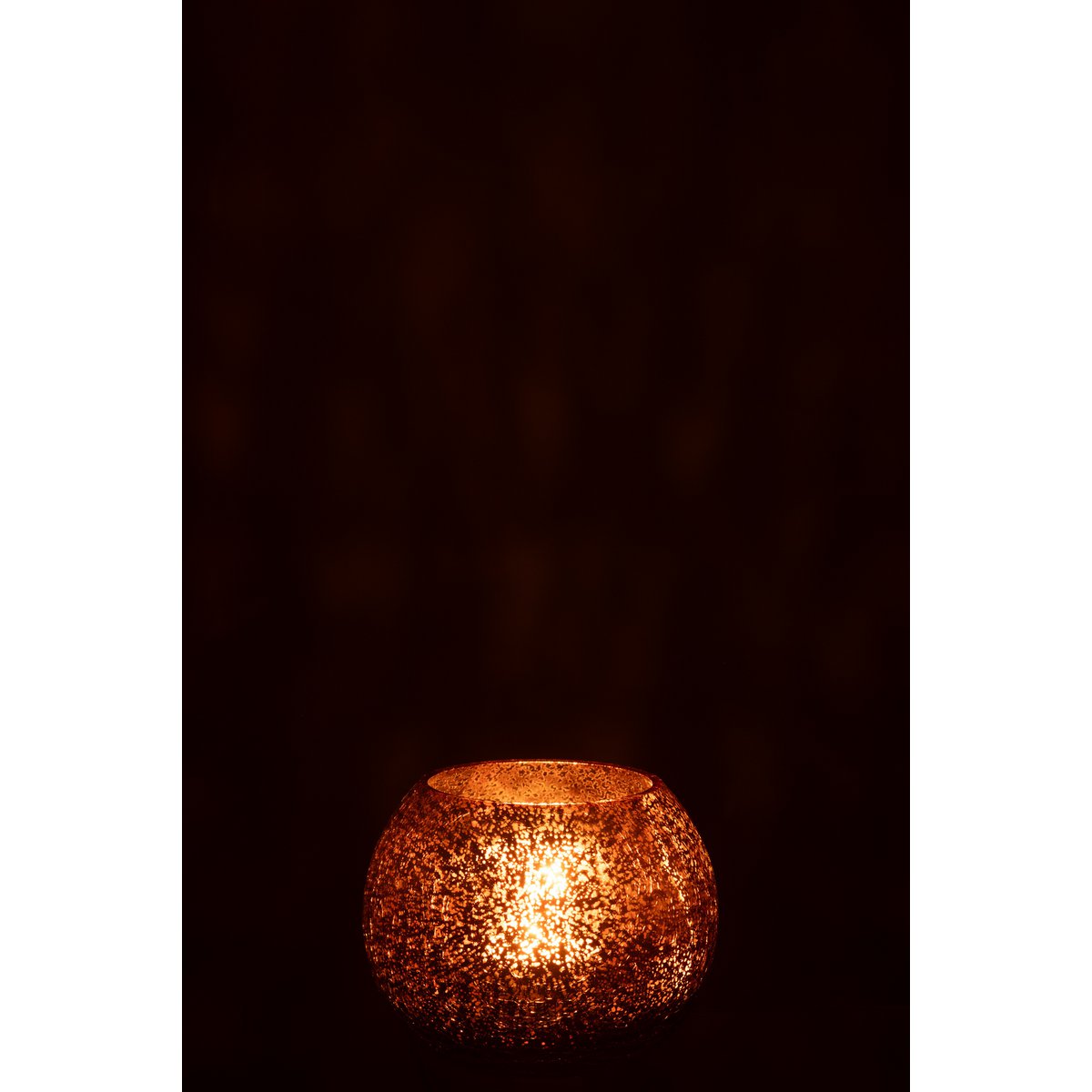 Photophore J-Line Ball Craquelé - ambiance élégante dans un salon