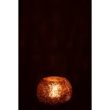 Photophore J-Line Ball Craquelé - ambiance élégante dans un salon