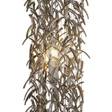 La lampe pendentielle "noix de coco" 180 cm de haut, en bois et coquilles de noix de coco, beige / marron, socket E27, éclairage pour salon, salle à manger ou jardin d'hiver.