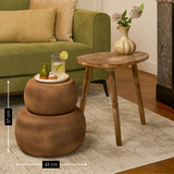 Table d'appoint Zea Marron