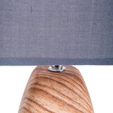 Lampe de table en céramict "Cremona" en céramique en brun / gris avec douille E14, lampe de table pour le salon 31 cm de haut