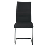 Chaises cantilever, vue latérale montrant le rembourrage