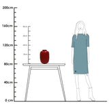 Vase rouge en verre Artic Bright