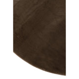 Détail du tapis J-Line Cutie Rond, texture polyrésine marron