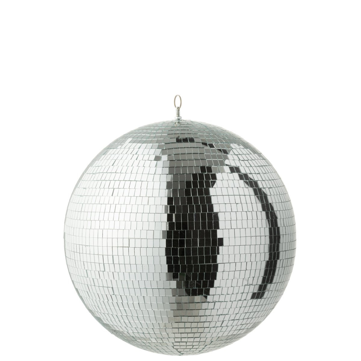 Vue du miroir boule disco J-Line, 40 cm, finition brillante.