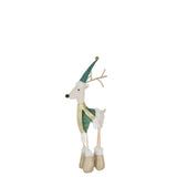 Détail de la figurine J-Line Renne debout, ambiance festive de Noël.