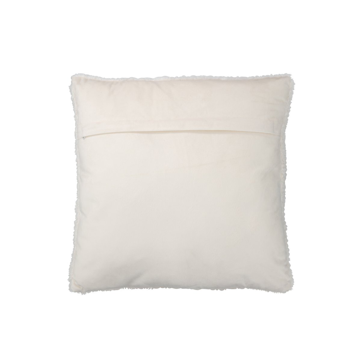 Coussin Teddy J-Line en polyester blanc - vue avant